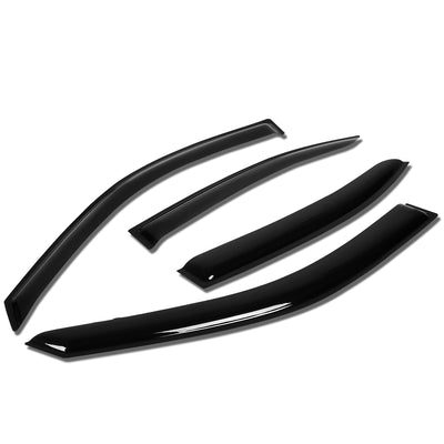 D-Motoring - Wind Deflectors - W/ 3M Adhesive Tape - Smoked - Acrylic - Pair - 01-06 Hyundai Elantra - 1