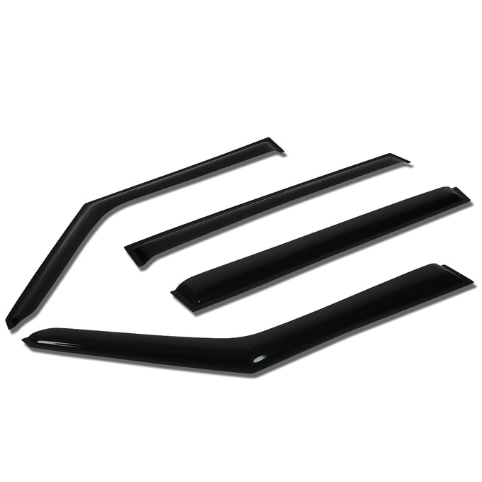 D-Motoring - Wind Deflectors - W/ 3M Adhesive Tape - Smoked - Acrylic - Pair - 10 - 13 Kia Soul - 1