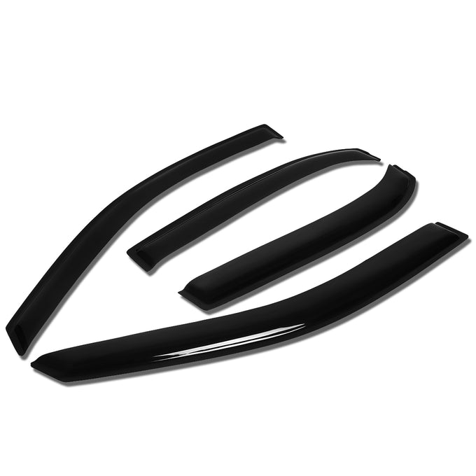 D-Motoring - Wind Deflectors - W/ 3M Adhesive Tape - Smoked - Acrylic - Pair - 10-17 Chevy Equinox - 1