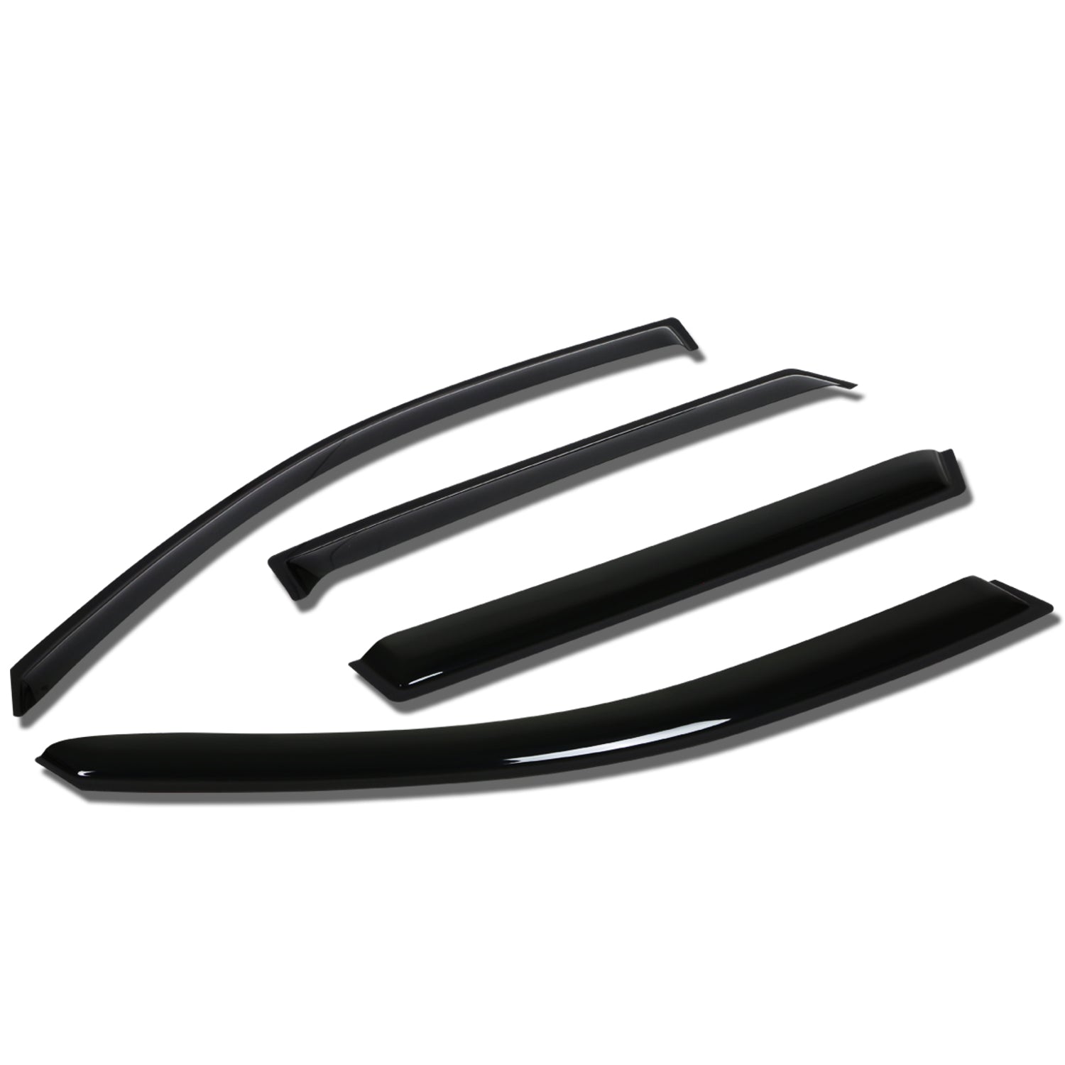 D-Motoring - Wind Deflectors - W/ 3M Adhesive Tape - Smoked - Acrylic - Pair - 11-15 Kia Sorento  - 1