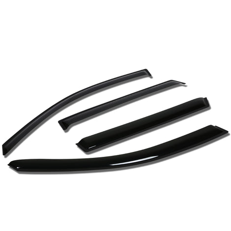 D-Motoring - Wind Deflectors - W/ 3M Adhesive Tape - Smoked - Acrylic - Pair - 11-15 Kia Sorento  - 1