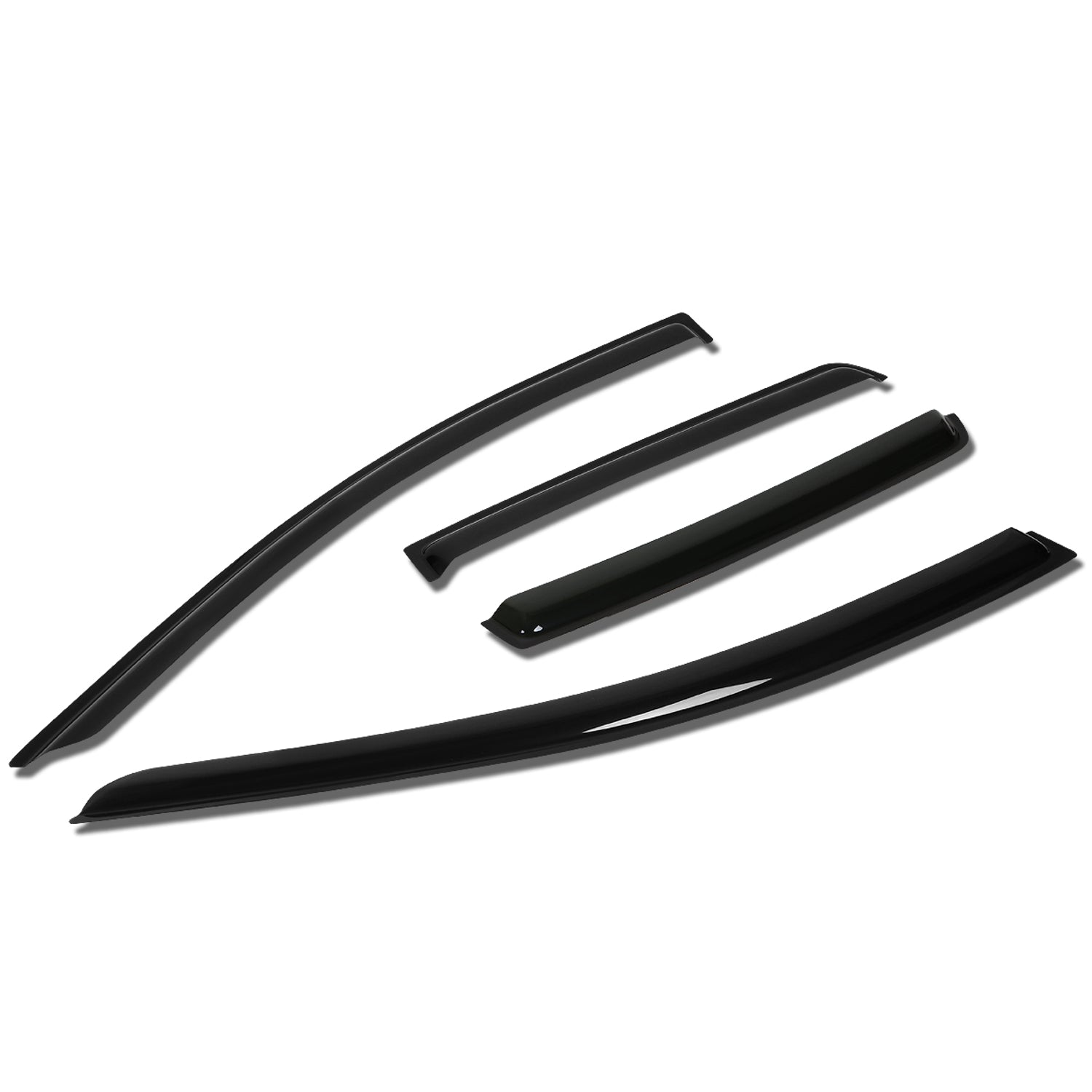 D-Motoring - Wind Deflectors - W/ 3M Adhesive Tape - Smoked - Acrylic - Pair - Chevy Aveo / Aveo5 Hatchback - 1