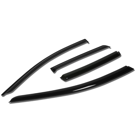 D-Motoring - Wind Deflectors - W/ 3M Adhesive Tape - Smoked - Acrylic - Pair - Chevy Aveo / Aveo5 Hatchback - 1