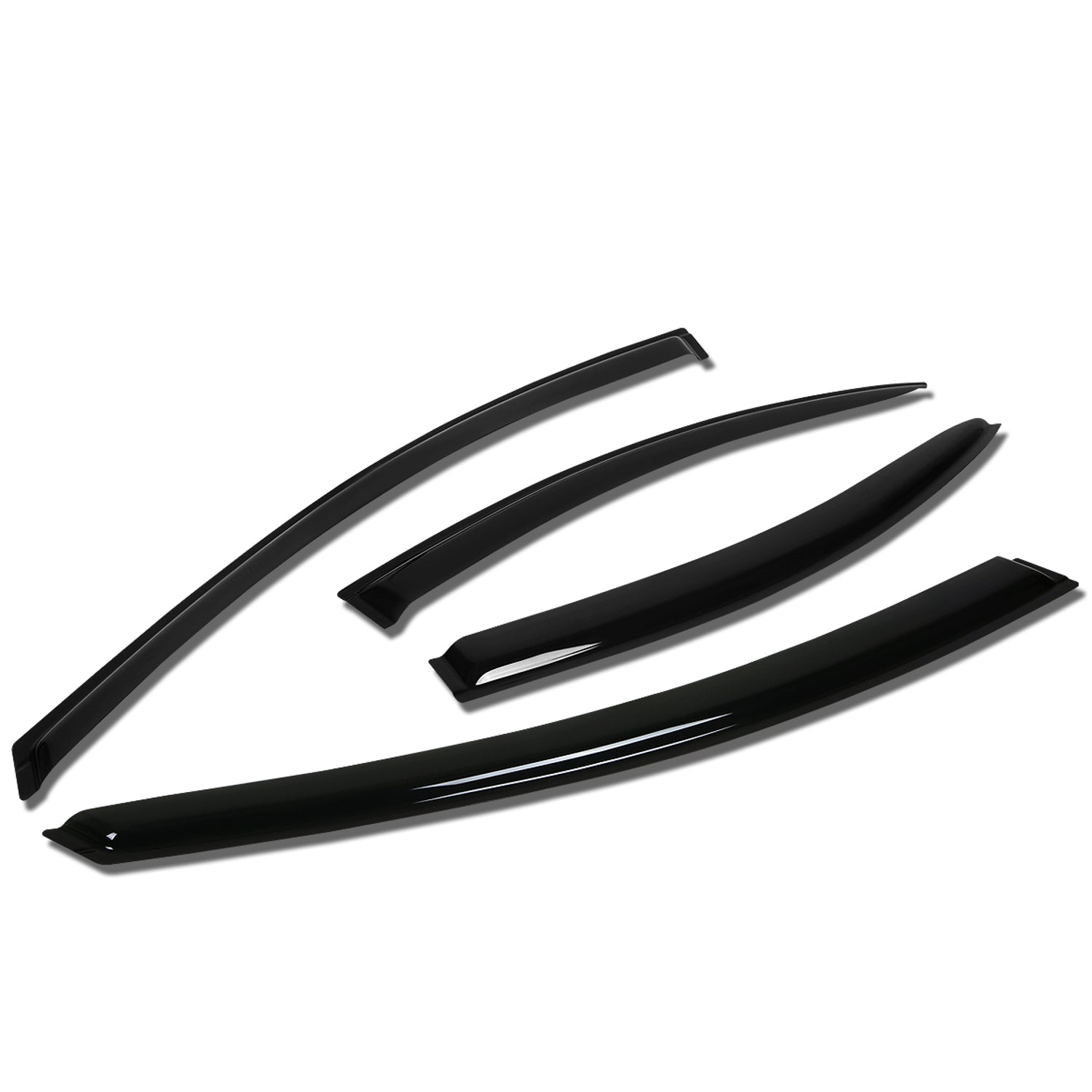 D-Motoring - Wind Deflectors - W/ 3M Adhesive Tape - Smoked - Acrylic - Pair - 00-05 Dodge Neon / Plymouth Neon - 1
