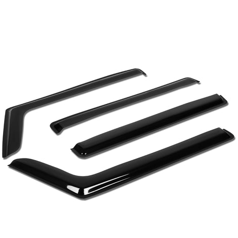 D-Motoring - Wind Deflectors - W/ 3M Adhesive Tape - Smoked - Acrylic - Pair - 03-09 Hummer H2 - 1