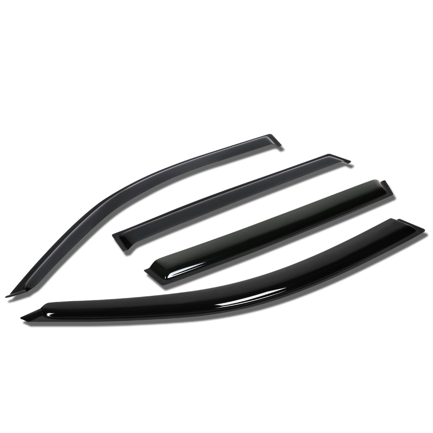 D-Motoring - Wind Deflectors - W/ 3M Adhesive Tape - Smoked - Acrylic - Pair - 01-05 Toyota Rav4 - 1
