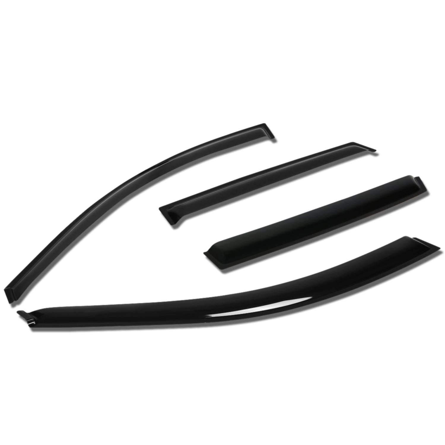 D-Motoring - Wind Deflectors - W/ 3M Adhesive Tape - Smoked - Acrylic - Pair - Toyota Matrix / Pontiac Vibe - 1