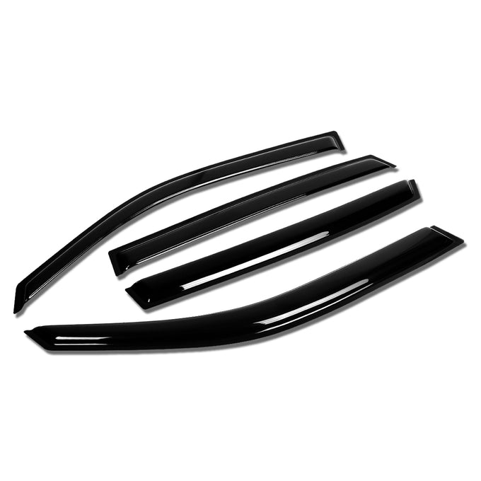D-Motoring - Wind Deflectors - W/ 3M Adhesive Tape - Smoked - Acrylic - 4 Pcs - Mecedes Benz ML320 / ML350 / ML430 / ML550 / ML55 AMG - 1
