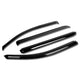 D-Motoring - Wind Deflectors - W/ 3M Adhesive Tape - Smoked - Acrylic - 4 Pcs - Chevy silverado 1500 / 2500 / 3500 / Sierra 1500 / 2500 / 3500 Screw Cab - 1
