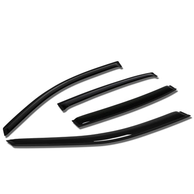 D-Motoring - Wind Deflectors - W/ 3M Adhesive Tape - Smoked - Acrylic - Pair - 04-08 Chevy Malibu - 1