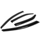 D-Motoring - Wind Deflectors - W/ 3M Adhesive Tape - Smoked - Acrylic - Pair - 10-12 Kia Forte Sedan - 1