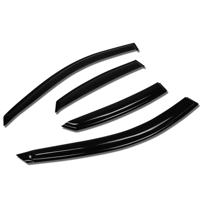 D-Motoring - Wind Deflectors - W/ 3M Adhesive Tape - Smoked - Acrylic - Set of 4 - 04-08 Suzuki Forenza - 1