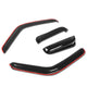 D-Motoring - Wind Deflectors - W/ 3M Adhesive Tape - Smoked - Acrylic - Set of 4 - Ford Ranger Extended Cab / Mazda B3000 / B4000 / B2300 / B2500 Extended Cab - 1