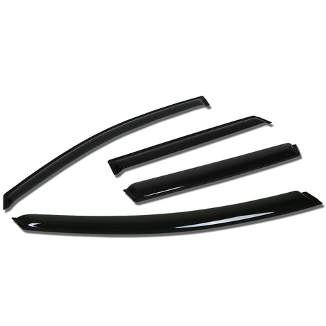 D-Motoring - Wind Deflectors - W/ 3M Adhesive Tape - Smoked - Acrylic - Pair - 00-06 Ford Focus Wagon  - 1