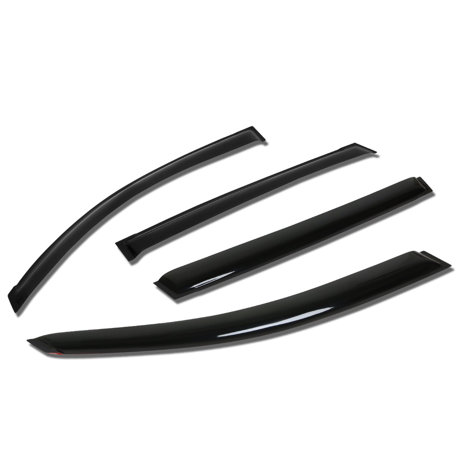 D-Motoring - Wind Deflectors - W/ 3M Adhesive Tape - Smoked - Acrylic - Pair - 04-08 Chrysler Pacifica - 1