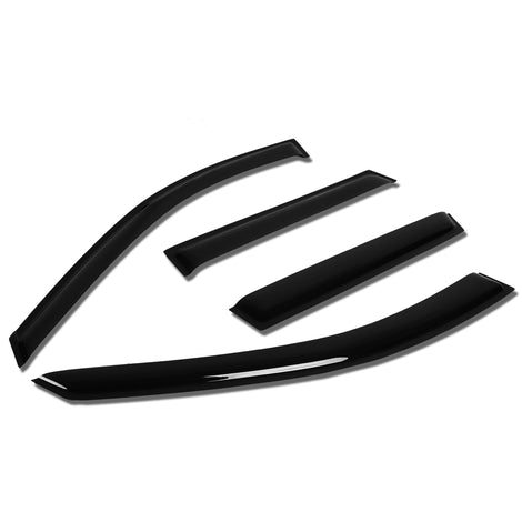 D-Motoring - Wind Deflectors - W/ 3M Adhesive Tape - Smoked - Acrylic - Pair - 03-07 Kia Sorento - 1