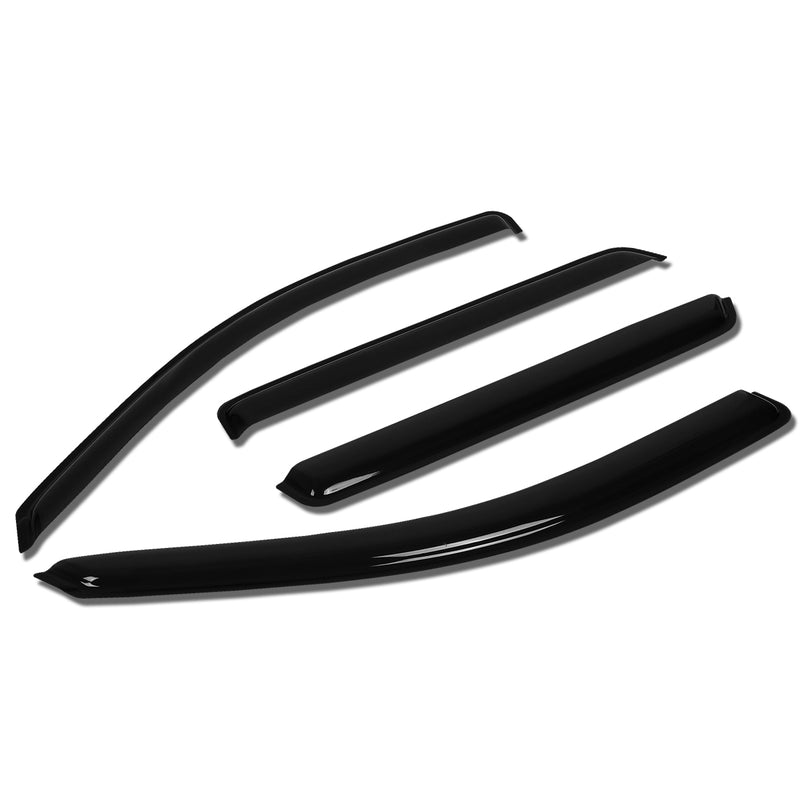 D-Motoring - Wind Deflectors - W/ 3M Adhesive Tape - Smoked - Acrylic - Pair - 99-05 Volkswagen Golf 4-Door - 1