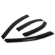 D-Motoring - Wind Deflectors - W/ 3M Adhesive Tape - Smoked - Acrylic - 4 Pcs - 12-16 Kia Rio Hatchback - 1
