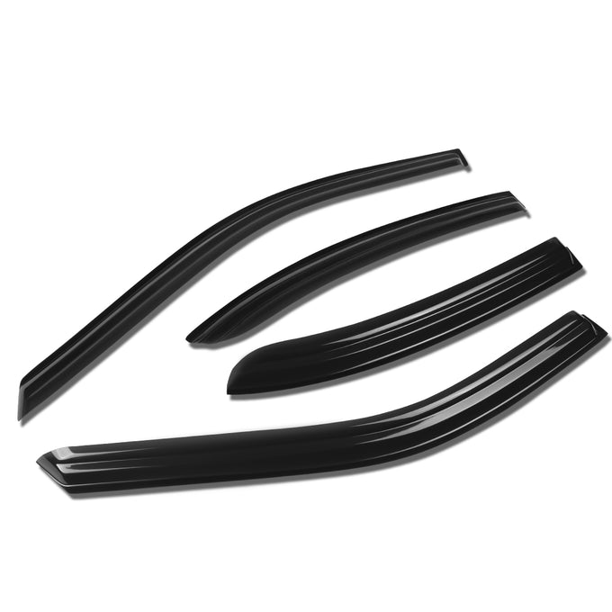 D-Motoring - Wind Deflectors - W/ 3M Adhesive Tape - Smoked - Acrylic - 4 Pcs - 06-10 Kia Optima - 1