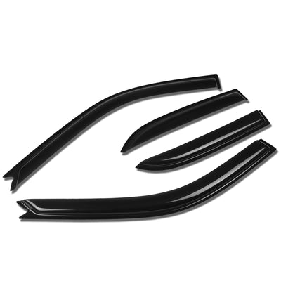 D-Motoring - Wind Deflectors - W/ 3M Adhesive Tape - Smoked - Acrylic - 4 Pcs - 01-05 Lexus IS 300 - 1