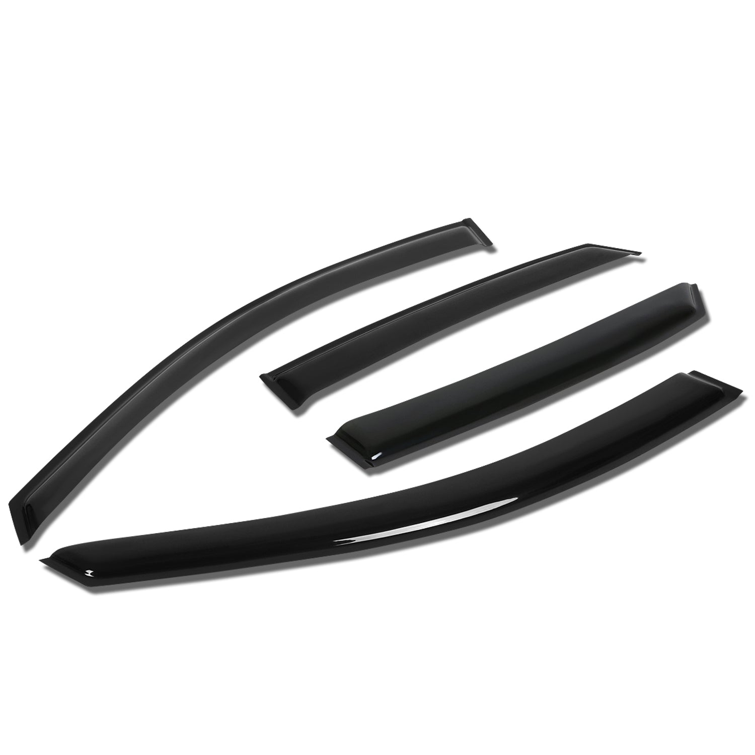 D-Motoring - Wind Deflectors - W/ 3M Adhesive Tape - Smoked - Acrylic - Pair - 99-03 Lexus RX300 - 1