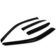 D-Motoring - Wind Deflectors - W/ 3M Adhesive Tape - Smoked - Acrylic - Pair - 93-96 Mitsubishi Mirage 4-Door Sedan - 1