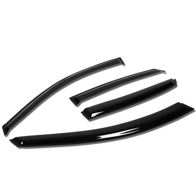 D-Motoring - Wind Deflectors - W/ 3M Adhesive Tape - Smoked - Acrylic - Pair - 98-04 Audi A6 / S6 / Allroad Quattro RS6 Wagon - 1
