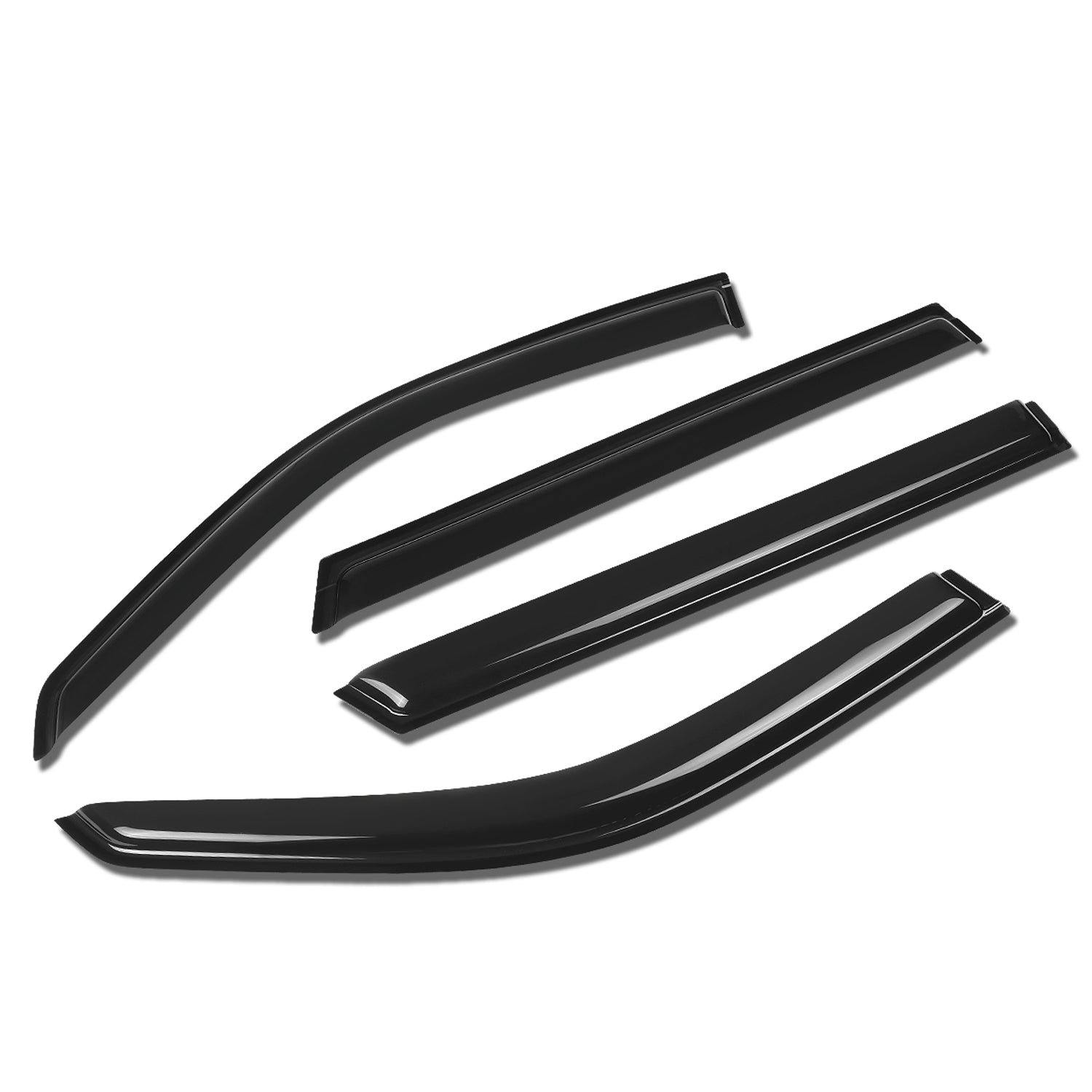 D-Motoring - Wind Deflectors - W/ 3M Adhesive Tape - Smoked - Acrylic - 4 Pcs - BMW 325XI Wagon / 328I Wagon - 1