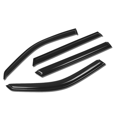 D-Motoring - Wind Deflectors - W/ 3M Adhesive Tape - Smoked - Acrylic - 4 Pcs - BMW 325XI Wagon / 328I Wagon - 1