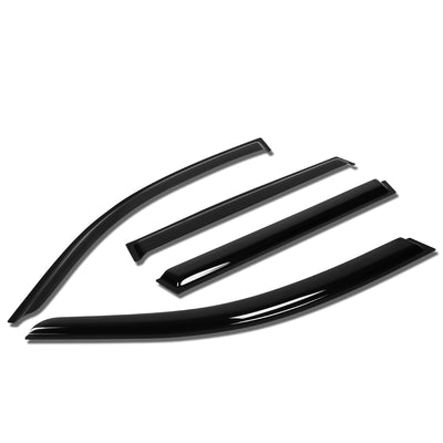 D-Motoring - Wind Deflectors - W/ 3M Adhesive Tape - Smoked - Acrylic - Pair - 11-17 BMW X3 - 1