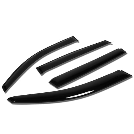 D-Motoring - Wind Deflectors - W/ 3M Adhesive Tape - Smoked - Acrylic - Pair - 09-16 Volkswagen Tiguan - 1