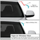 D-Motoring - Wind Deflectors - W/ 3M Adhesive Tape - Smoked - Acrylic - 4 Pcs - BMW 325XI Wagon / 328I Wagon - 2
