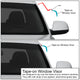 D-Motoring - Wind Deflectors - W/ 3M Adhesive Tape - Smoked - Acrylic - 4 Pcs - 01-10 BMW X5 - 2