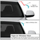 D-Motoring - Wind Deflectors - W/ 3M Adhesive Tape - Smoked - Acrylic - Pair - 00-06 Ford Focus Wagon  - 2