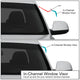 D-Motoring - Wind Deflectors - W/ 3M Adhesive Tape - Smoked - Acrylic - 4 Pcs - 00-06 Lincoln LS - 3