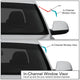 D-Motoring - Wind Deflectors - W/ 3M Adhesive Tape - Smoked - Acrylic - 4 Pcs - 95-99 Nissan Sentra - 2