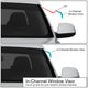 D-Motoring - Wind Deflectors - W/ 3M Adhesive Tape - Smoked - Acrylic - 4 Pcs - 99-05 Hyundai Sonata 4-Door - 3
