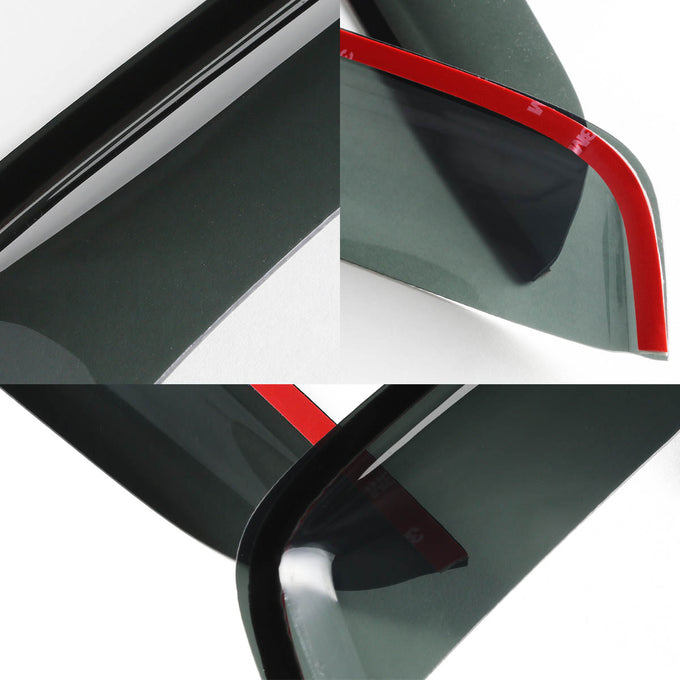 D-Motoring - Wind Deflectors - W/ 3M Adhesive Tape - Smoked - Acrylic - 4 Pcs - 00-06 Lincoln LS - 6
