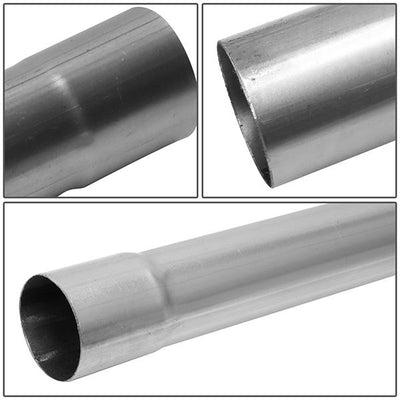 DIY Exhaust Tubings - 2.5Od - W/Straight & U-Band Kit - 16PCs - ZTL-25RAW - 5