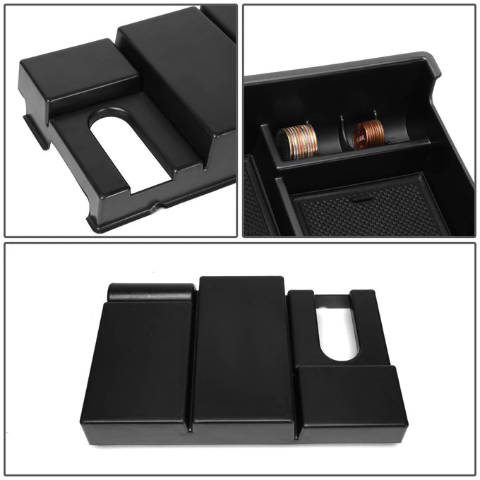 D-Motoring - 07-19 Toyota Tundra Center Console Organizer Tray - Removable - ABS plastic - 4