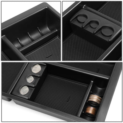 D-Motoring - 14-18 Silverado Sierra Center Console Organizer Tray - Removable - ABS plastic - 3
