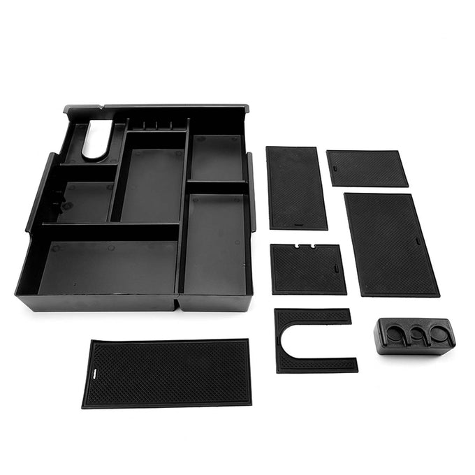 D-Motoring - 14-19 Toyota Tundra Center Console Organizer Tray - Removable - ABS plastic - 5