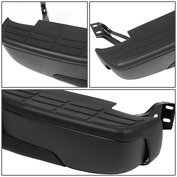 99-07 Chevy Silverado GMC Sierra Fleetside Bumper Face Bar - Rear Step - Black - ZTL-Y-0043-BK - 4