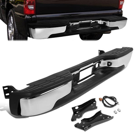 99-07 Chevy Silverado GMC Sierra Fleetside Rear Step Bumper - Stainless Steel - ZTL-Y-0043 - 1