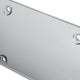 Universal License Plate Cover Shields - Front Rear - Heavy Duty - Acrylic Bubbled - Smoked - Pair - ZTL-Y-0051 - 2