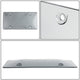 Universal License Plate Cover Shields - Front Rear - Heavy Duty - Acrylic Bubbled - Smoked - Pair - ZTL-Y-0051 - 3
