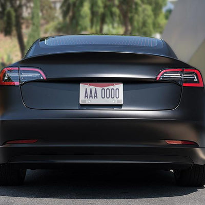 Universal License Plate Cover Shields - Front Rear - Heavy Duty - Acrylic Bubbled - Clear - Pair - ZTL-Y-0052 - 5