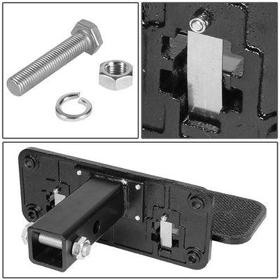 2 in. Receiver Trailer Towing Hitch Step - Heavy Duty - Aluminum - Black - ZTL-Y-0111-BK - 5