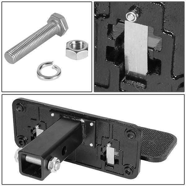 2 in. Receiver Trailer Towing Hitch Step - Heavy Duty - Aluminum - Black - ZTL-Y-0111-BK - 5