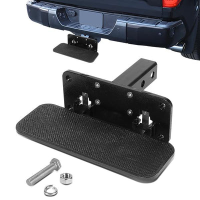 2 in. Receiver Trailer Towing Hitch Step - Heavy Duty - Aluminum - Black - ZTL-Y-0111-BK - 1